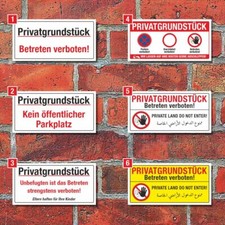 Schild Privatgrundstück