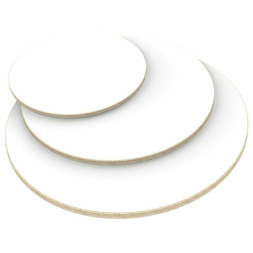 Tischplatte rund 18mm weiß