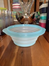 Tupperware Faltschüssel Schüssel Ersatzteil 950ml. .Farbe Blau Ø21x9H