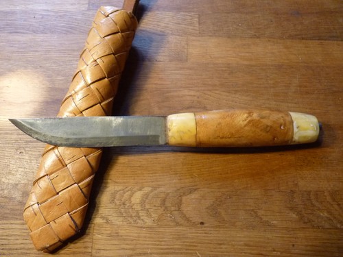 Vintage jagdmesser maserbirke - jagdmesser,