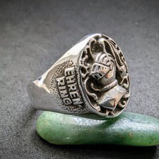 Moderner Designer Ring Ritter Ehrenring AMC Classic Sterling Silber 925 RG 63/64