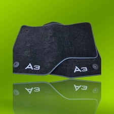 2x Audi A3 Fußmatten 8Y1061275MNO mit Schriftzug - Hochwertige Textilqualität