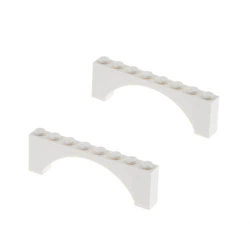 Lego bogenstein 1x8x2 weiß - 1x8x2,
