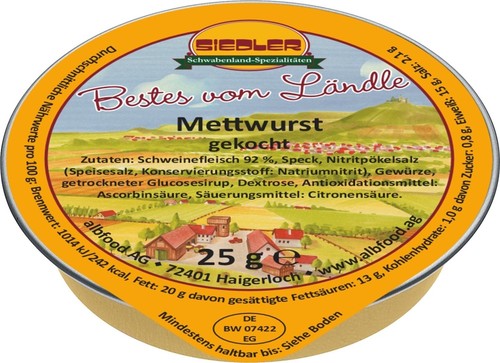 Siedler mettwurst gekocht - siedler, 24