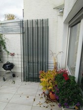 Doppelmatten Zaun grün gebraucht 2.5x1m