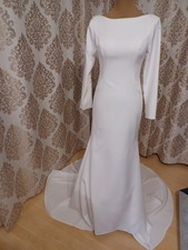Brautkleid Hochzeitskleid ,lange Ärmel, Schleppe  Gr.36 /38