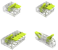 Klemme mit Hebel Dosenklemme Hebelklemmen Verbindungsklemme 0,2-4mm VDE UL RoHS