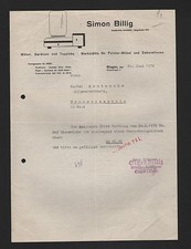 SIEGEN, Brief 1939, Simon