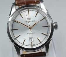 [N NEUWERTIGE Box] Hamilton Jazzmaster H424151 silbernes Zifferblatt...