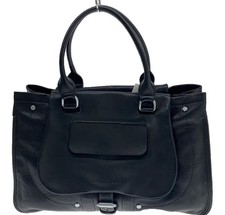 LONGCHAMP Balzane Handtasche aus schwarzem Leder gebraucht