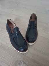 Walbusch - Slipper/Halbschuhe/Loafer - Gr. 39 - Leder -schwarz