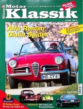 1) Motor Klassik 05/1999 - Alfa Romeo Giulia Spider  - VW Käfer Cabrio Hebmüller