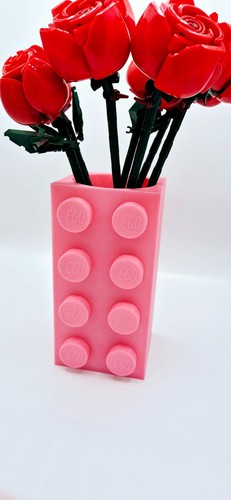 Vase lego 18cm cm - lego, 3d