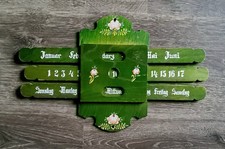 Alter Dauerkalender aus Holz