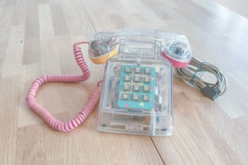 Transparentes telefon vintage - transparentes,