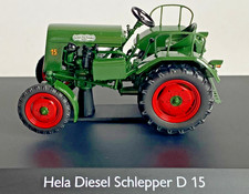 Traktor Modell  1:43 " HELA DIESEL SCHLEPPER D 15 "  Schuco in Klarsichtbox ✅