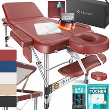 KESSER® 3 Zonen Massageliege Massagebank klappbar Massagebett Mobil Massagetisch