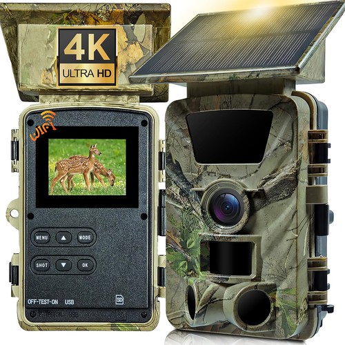 Solar wildkamera 60mp - 4k, wildkamera,
