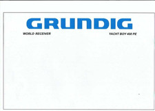 Grundig Bedienungsanleitung instructions for use für Yacht Boy 400 PE engli Copy