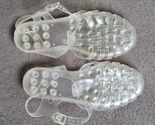 Jelly Gummi Schwimmschuhe Strandschuhe Wasserschuhe 41 Transparent