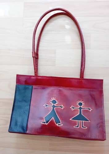 Echt leder handtasche - echt,