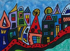 Stadt am Mittelmeer von feva -