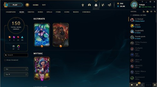 League legends eune - legends, account