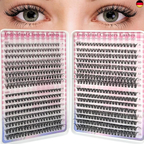 Wimpern cluster 640 pcs - cluster,