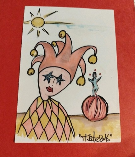 Harlekin artist unikat - &,