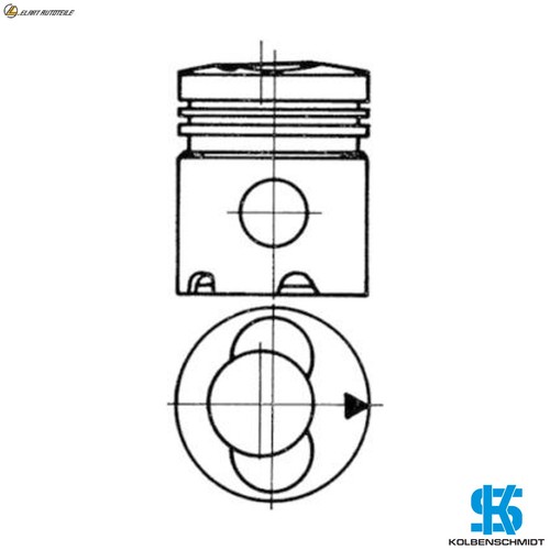 Kolben 93535600 std - f, 2l