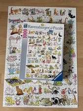 Ravensburger Puzzle 101 Katzen und 1 Maus * Komplett 1000 Teile 