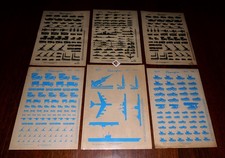 6x Original DDR Typofix Rubbelbilder NVA Symbole Panzer Raketen SPW Flak Schiff