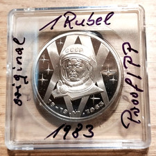 Russland 1 Rubel 1983 " Walentina Tereschkowa " Original " kein Novodel  (PP)