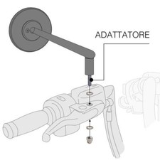 Barracuda Spiegeladapter Harley Davidson