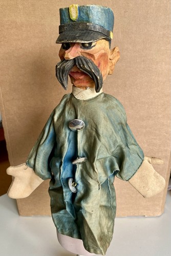 Antike handpuppe holzkopf - antike,