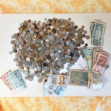 Konvolut Münzen und Scheine aus aller Welt Sammlung Lot ca. 3,1kg
