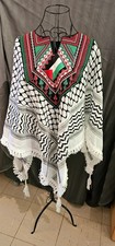 Keffiyeh Classic Poncho Palästinensische Stickerei Tatreez