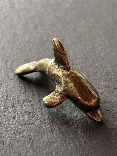 Delfin aus messing dekofigur - delfin, |