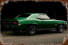 Retro Blechschild US CAR 30 x