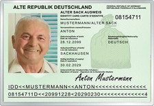 Alter sack personalausweis - sack,