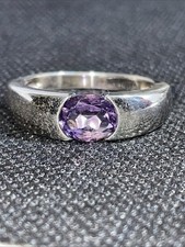 925 Silber Ring mit Lila
