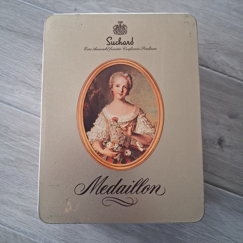 Suchard medaillon blechdose - medaillon,
