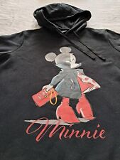Disney- Minnie Maouse- Sweatshirt- Langarm- Kapuze- Schwarz-Größe XL