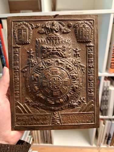Tibetisches kupfer wandbild - tibetisches,