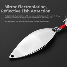 Gold Silber Spinner Spoon Bait