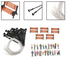 HO OO Scale bemalte Personen Figuren für realistische Modelleisenbahn Anlagen 4