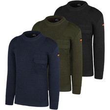 Bundeswehr Winterpullover aus Schurwolle nach Original TL Deutschlandfahne