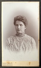 CDV Foto um 1900,  Junge Dame