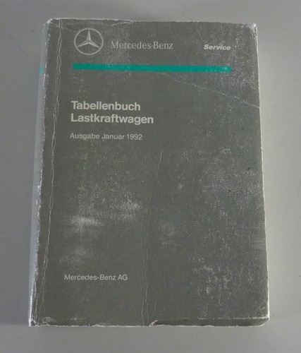 Tabellenbuch mercedes benz lkw - mercedes,