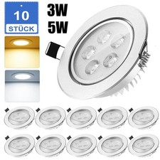 10x LED Panel Einbaustrahler Einbauleuchten Flach Decken Einbau Spot Set 230V